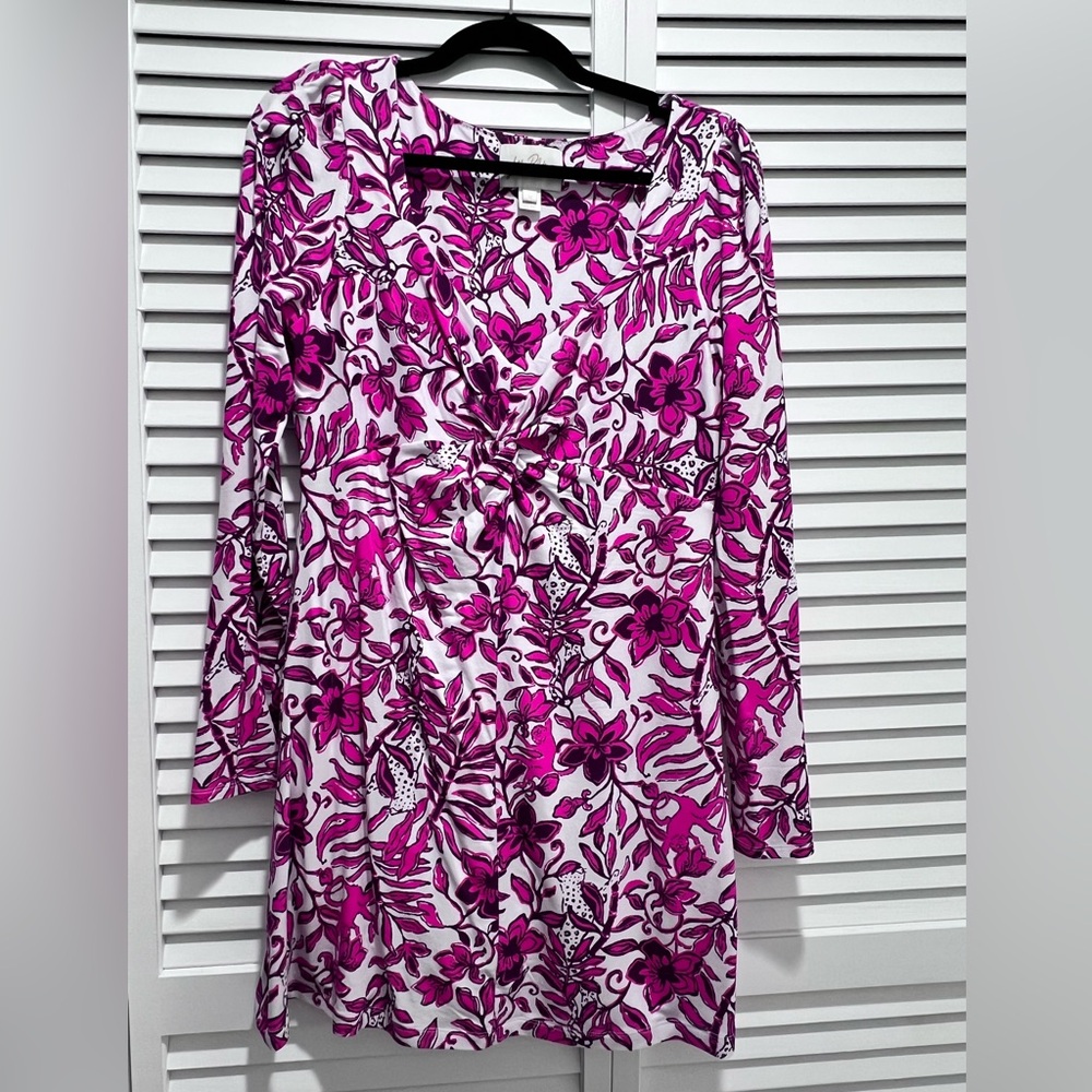 Lilly Pulitzer Anne Skirted Romper in Elderflower Blossom Lil Escape Plan